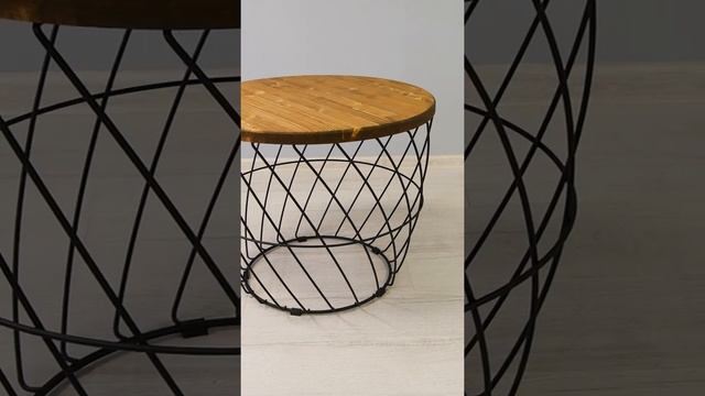 Столик журнальный ilwi из металла с деревянной столешницей в стиле лофт. Кофейный стол для гостиной смотреть онлайн