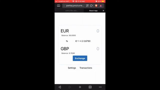Currency Exchange App in React, TypeScript and Styled Components смотреть онлайн