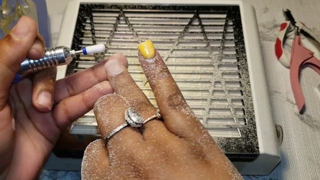 How to: Polygel Removal With A Nail Drill #viral #polygel смотреть онлайн