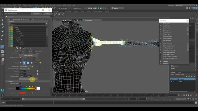 MAYA развесовка BLENDER развесовка смотреть онлайн