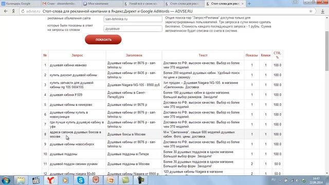 Сбор эффективного списка минус слов для контекстной рекламы смотреть онлайн