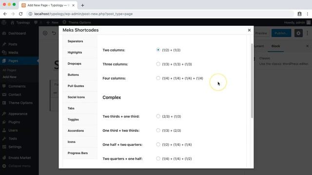 Shortcodes - Typology WordPress theme смотреть онлайн