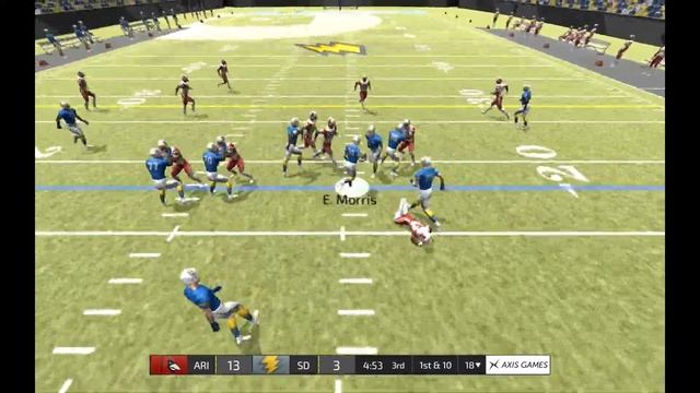 Let's Play Axis Football 2016 All Star Difficulty Full Game Franchise Mode смотреть онлайн