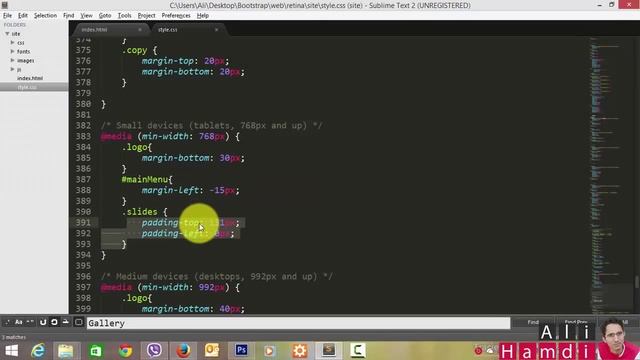 40 Bootstrap - Responsive Web Design - Media Query - Gallery تصميم الويب المتجاوب смотреть онлайн