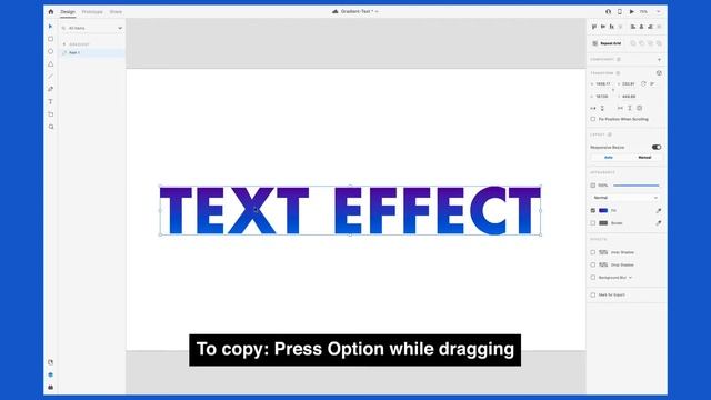 GRADIENT TEXT in Adobe XD смотреть онлайн