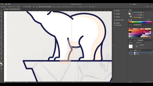 Adobe Illustrator CC Speed Art / Timelapse | Polar Bear смотреть онлайн