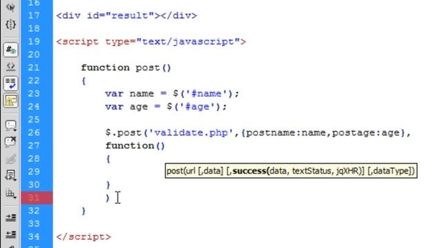 JavaScript: Post to PHP (AJAX) смотреть онлайн