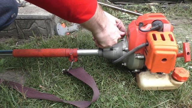 Ремонт бензокосы - замена штанги
