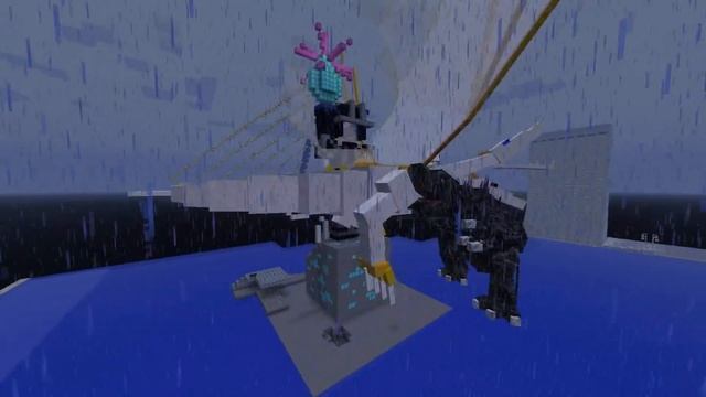 Mobzillla Vs The King Битва мобов в Minecraft! 