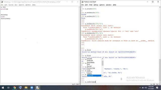 Python installation and covering Integer, Strings and List data types смотреть онлайн