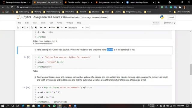 Assignment 3 Solution ।। Operators in Python ।। Python for Research смотреть онлайн