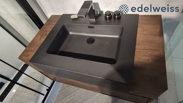 Тумба с раковиной Black & White U903.1000-2 смотреть онлайн