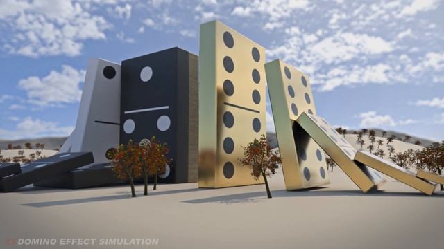 4 VS 4 - The largest domino simulation [The domino effect] смотреть онлайн