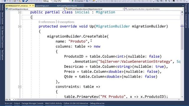 Publicar ASP.NET Core 2.1 com banco de dados no Azure com Migration смотреть онлайн