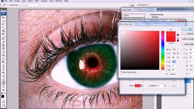 How to Change Eye Color in Photoshop - MyMediaTutorials.com смотреть онлайн