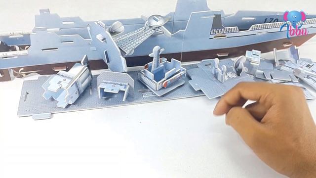 DIY TOY 3D PUZZLE - FRIGATE WAR SHIP 3D PUZZLE SOLVED! смотреть онлайн