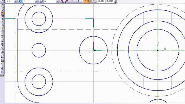 Создание чертежа из детали в КОМПАС-3D LT (ч.2) смотреть онлайн