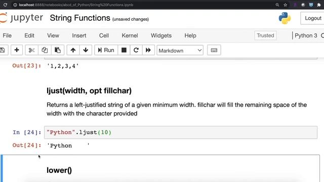 Learn how to use LJUST string function in python 3 in 2 minutes [2020] смотреть онлайн