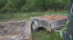 Курганский прицеп,сколько песка увезет?