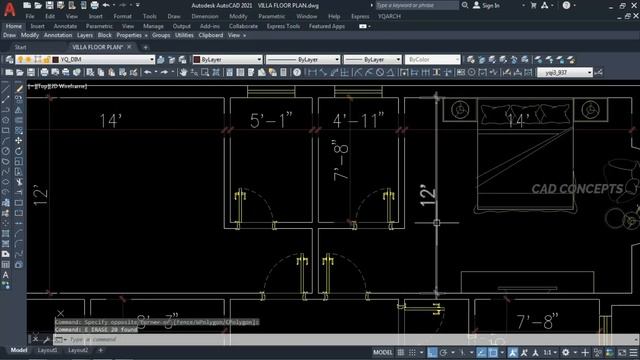 10X Faster Villa Floor Plan Design with AutoCAD - Best Tutorial and Tips | YQ Arch Plugin смотреть онлайн