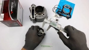Цилиндро-поршневая группа (ЦПГ) на двигатель GY6, 152QMI, 52.4мм , 125cc , обзор и размеры
