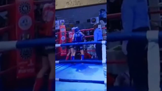 #boxing Финал чемпионата Европы по тайскому боксу. Семен Юханов одерживает досрочную победу смотреть онлайн