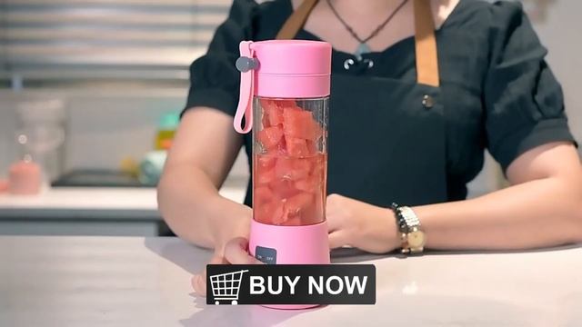 6 Blade Portable blender juicer Rechargeable Battery- juicer-bottle Fast Blend-for-smoothie-bottle смотреть онлайн
