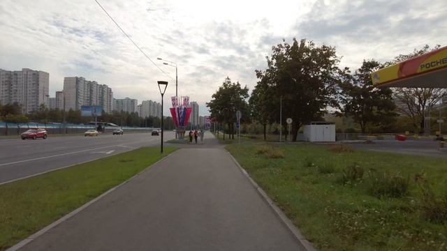 Moscow walk. Bike ride tour Moscow. Residential complex "Michurinsky Park" смотреть онлайн