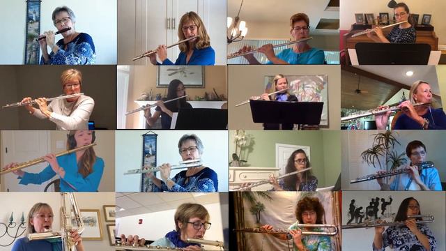 Flutenado by Paige Dashner Long - The Daytona State College & Community Flute Choir смотреть онлайн