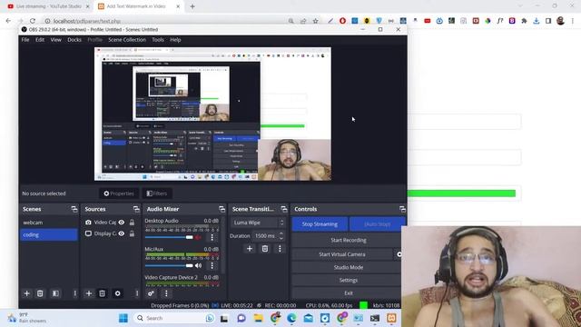 PHP FFMPEG Script to Add Text & Image Watermark in Video at Different Locations in Browser смотреть онлайн