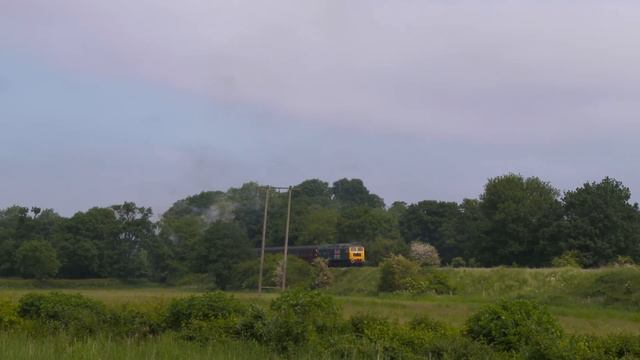 45699 Galatea speeds past hauling the Cambrian Coast Express 5 June 2016 - a 4K video смотреть онлайн
