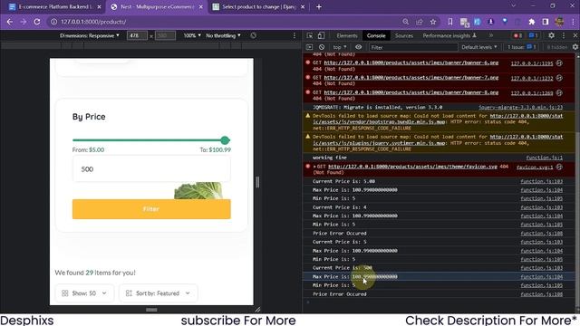 Price Range Slider | E-commerce Website using Django | EP. 24[2/2] смотреть онлайн