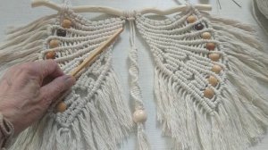 Панно макраме "Крылья ангела". Обзор