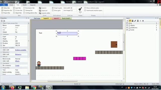 Como criar contador de tempo - Curso de construct 2 - criação de jogo em 2D #04 смотреть онлайн