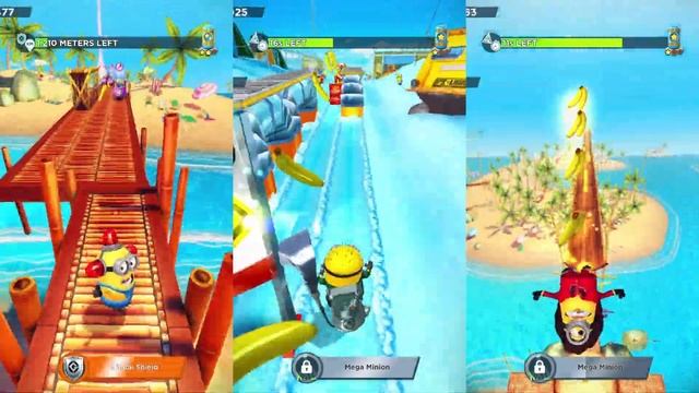 Minion Rush Bee-Do VS Frankenstein VS 70's Lady Stuart смотреть онлайн