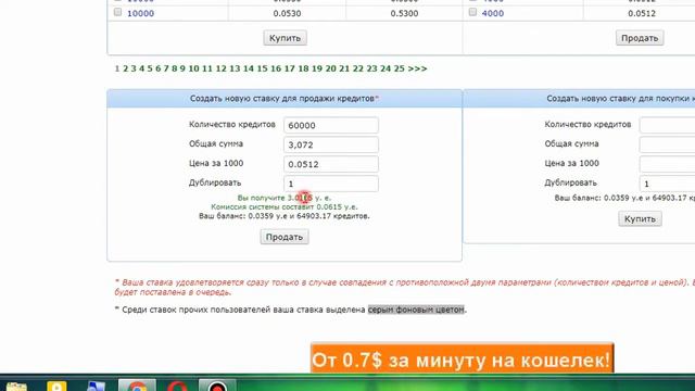 WEBISIDA Как продать кредиты? смотреть онлайн