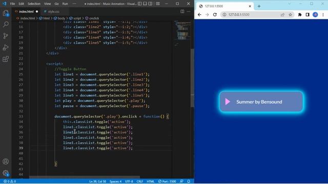 Awesome Audio Sound Waves with Animations | CSS And Javascript | HTML смотреть онлайн