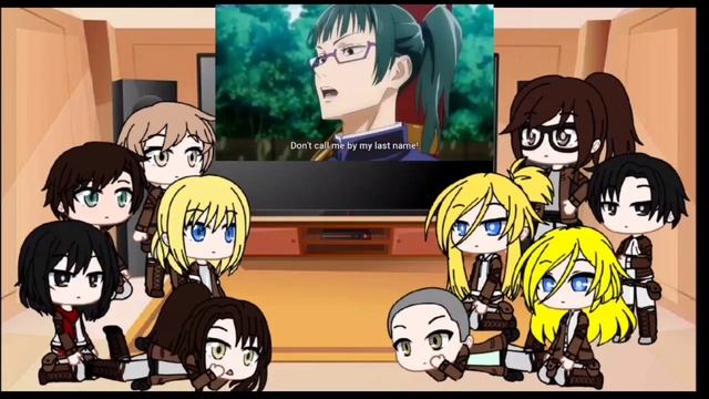 Attack on Titan Reacts to Jujutsu Kaisen funny moments || Gacha Club смотреть онлайн