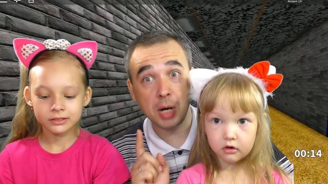 Побег из ШКОЛЫ в ROBLOX от Учителя Baldi! ЗЛОЙ УЧИТЕЛЬ БАЛДИ приключения в РОБЛОКС Дочки и папа смотреть онлайн