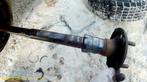 Поездка без подшипника, выкатилась полуось.