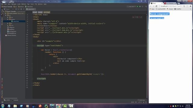 React JS Tutorials for Beginners - 4 - Rendering Multiple Components смотреть онлайн