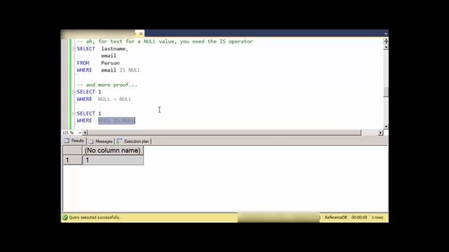Can I use NULL with the IN operator in SQL? смотреть онлайн