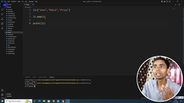 Python List Item Remove Function Tutorial: remove() | pop() | del | clear () смотреть онлайн