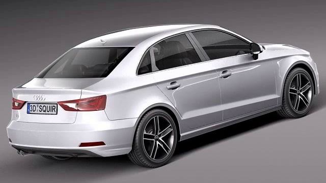 3D Model Audi A3 sedan 2014 3D Model at 3DExport.com смотреть онлайн