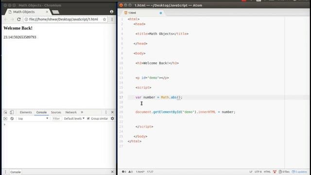 #16 JavaScript for Beginners - Math Objects (HIndi) смотреть онлайн