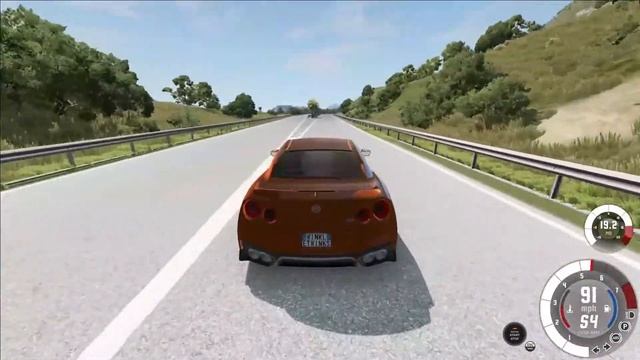GTR r35 - beamng drive mod смотреть онлайн