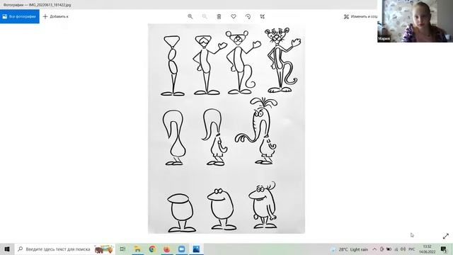 Рисуем героев мультфильма "Розовая пантера" ▶ Рисование героев мультфильмов смотреть онлайн
