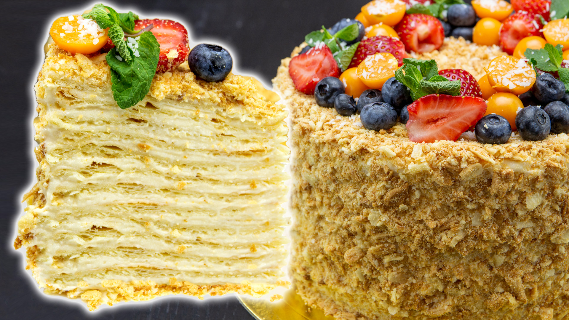 ТОРТ НАПОЛЕОН - САМЫЙ ВКУСНЫЙ РЕЦЕПТ ИЗ ДЕТСТВА | ЭТО ПРОСТО смотреть онлайн