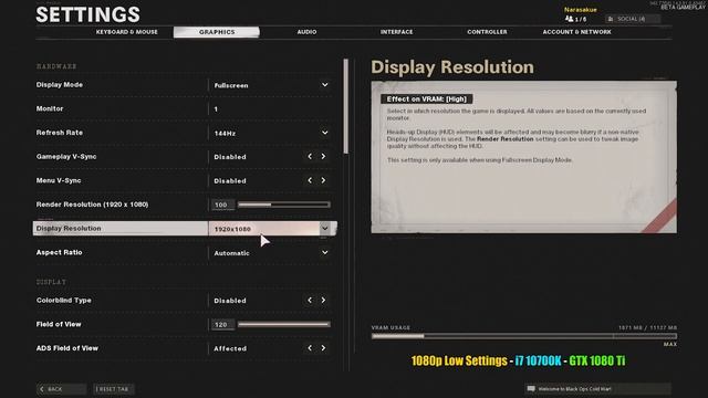 COD: Black Ops Cold War BETA - GTX 1080 Ti + i7 10700K - 1080p, 1440p & 4K - High & Low Settings смотреть онлайн
