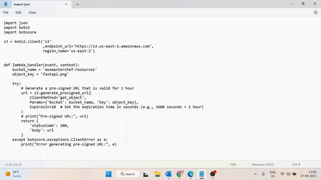 AWS S3 Presigned URL using Python boto3 by awsmasterchef смотреть онлайн